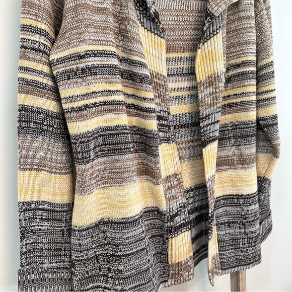 Gimbels Sherwood Classics Vintage Stripe Cardigan Sweater 70’s Size Large - Picture 3 of 11